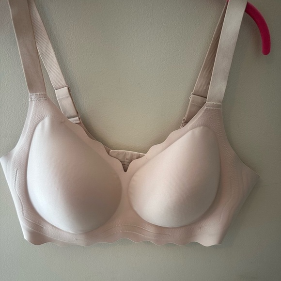 Buttery soft  wireless Scalloped Edge push lift  Bra 3X - Picture 1 of 6